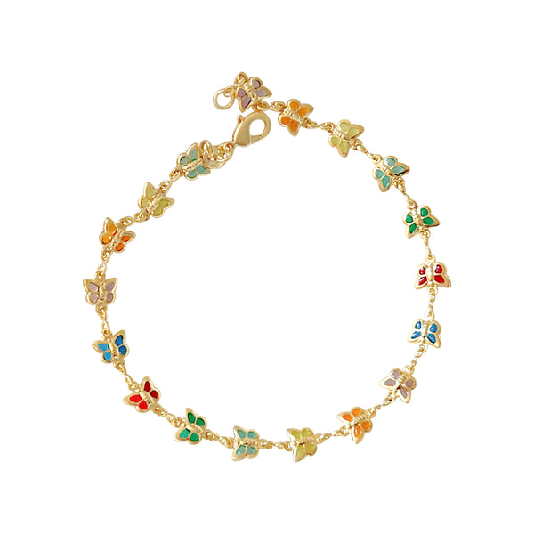 RAINBOW BUTTERFLY ANKLET