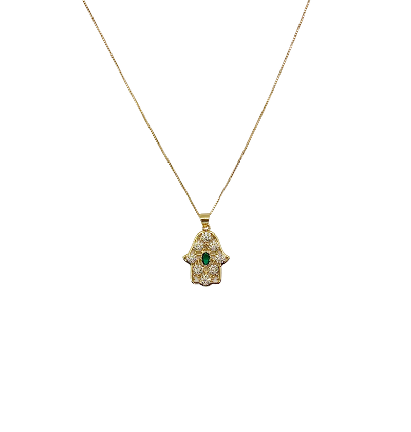 Emerald-Hamsa-Necklace-Layers-of-Jewelry