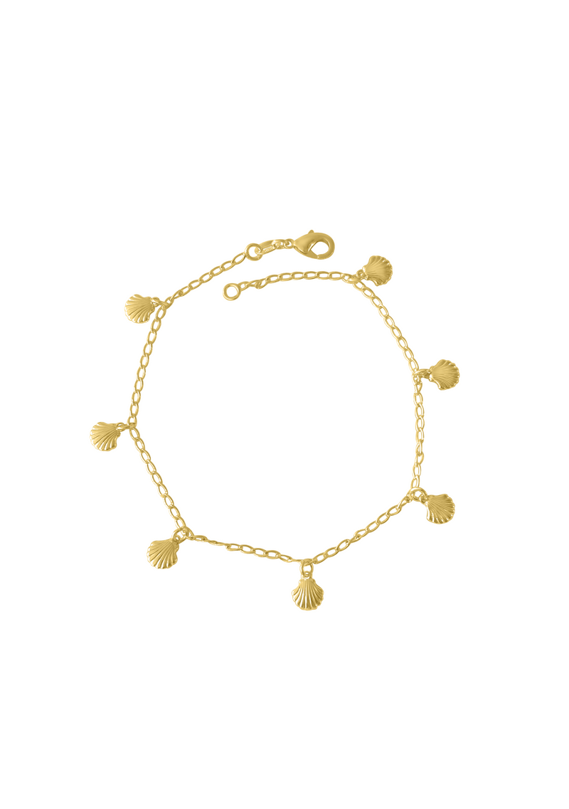 GOLD SEA SHELL ANKLET