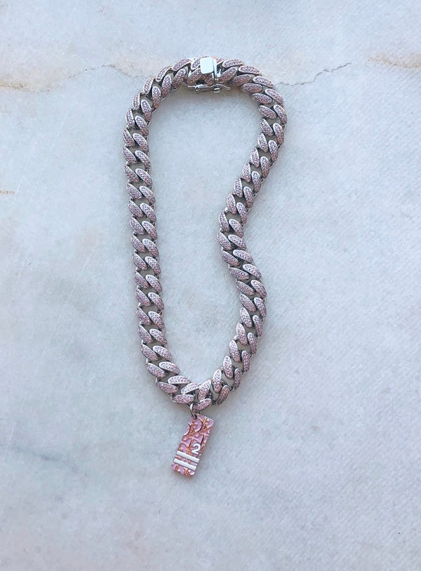 Pink-Dior-Choker-Layers-of-Jewelry 