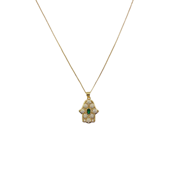 Emerald-Hamsa-Necklace-Layers-of-Jewelry
