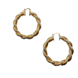 LARGE TWISTED HOOPS