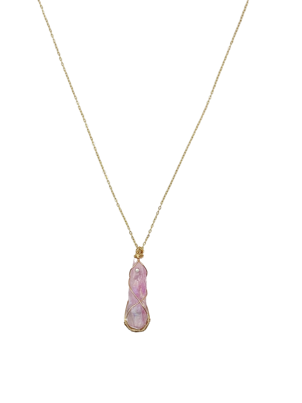 Raw-Rose-Quartz-Necklace-Layers-of-Jewelry